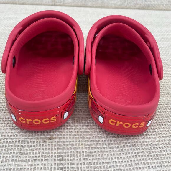SOLD**Crocs Lightning McQueen CARS LIGHT UP *WORKS* Clogs, Disney Pixar, Size C8 - Picture 7 of 11